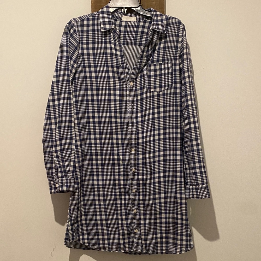 CP Shades Blue and White Plaid Dress